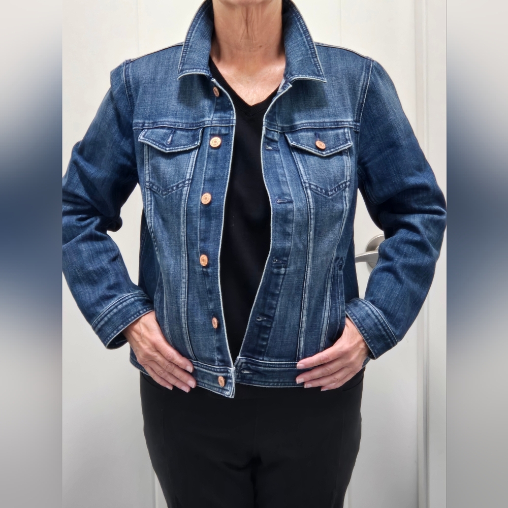 Talbots Women's Blue Denim Jacket Size LPetite